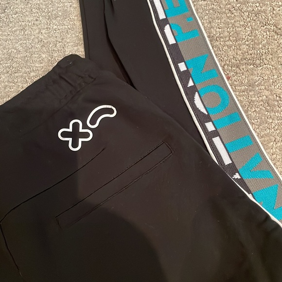 P.E Nation Black Slim Track Pants with Side Logo - Picture 6 of 9